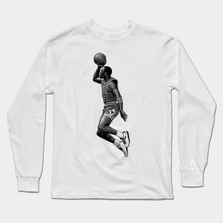 Michael Jordan Dunk  // Drawing Art Long Sleeve T-Shirt